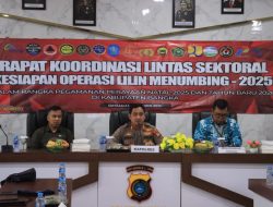 Polres Bangka Gelar Rapat Koordinasi Lintas Sektoral Kesiapan Operasi Lilin Menumbing 2025