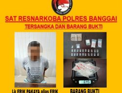 Polres Banggai Ringkus Seorang Pria dengan 22 Sashet Sabu