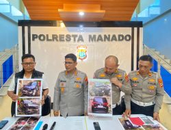 Polresta Manado Press Release Dua Kasus Laka Lantas, Dua Tersangka Resmi Ditetapkan