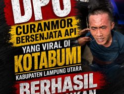 DPO Curanmor Bersenjata Api yang Viral di Kotabumi Kabupaten Lampung Utara Berhasil Diamankan Polisi Lalu Lintas
