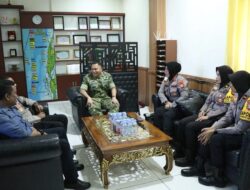 Silaturahmi Kapolres Ternate ke Kodim 1501, Tegaskan Soliditas TNI–Polri