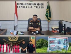 Kejari Talaud Tahan 4 Tersangka Kasus Korupsi Lahan SPBU Rp5 Miliar.