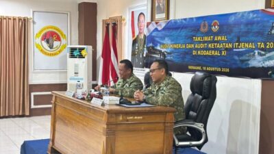 Kodaeral XI Sambut Tim Audit Itjenal, Gelar Taklimat Awal Audit Kinerja dan Ketaatan TA. 2026